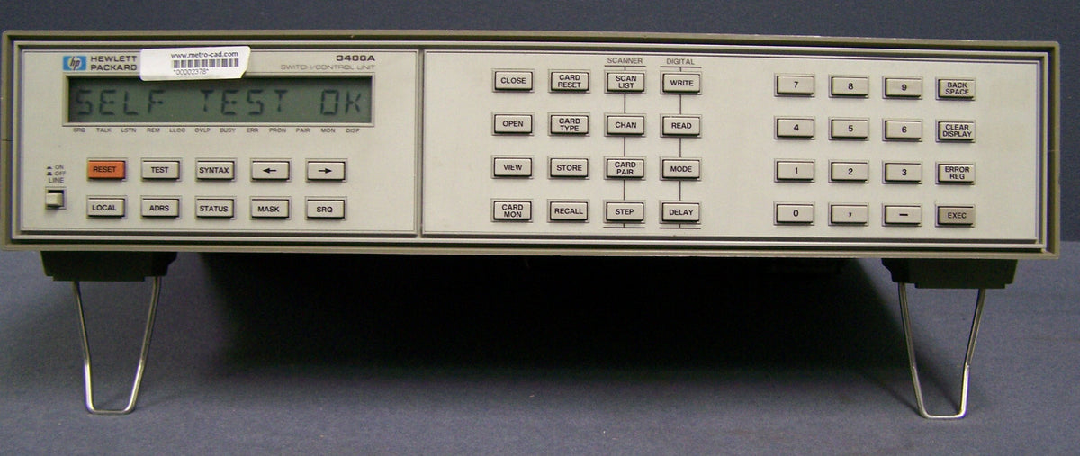 HP 3488A COMMUTATEUR/UNITÉ DE COMMANDE : COMMUTATION DE SIGNAL CC-26,5 GHz SN 2719A-32678