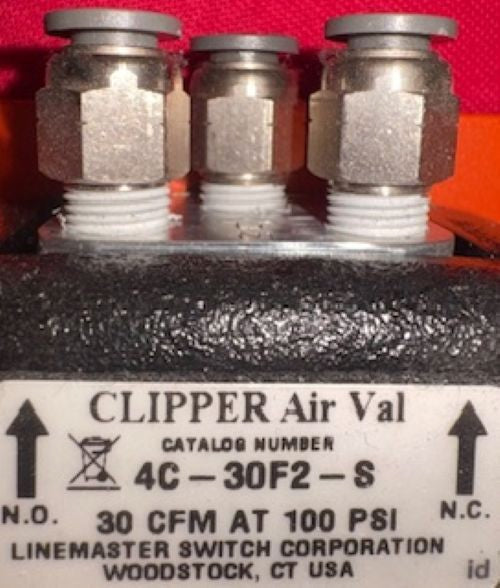 LINEMASTER FULLGUARD 522-B14 w/ CLIPPER AIR VAL 4C-30F2-S FOOT PEDAL 30 CFM