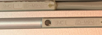 Mesa deslizante neumática SMC MXS16-X12 M9NL-X12 con sensores SMC D-M9N de 16 mm de diámetro interior