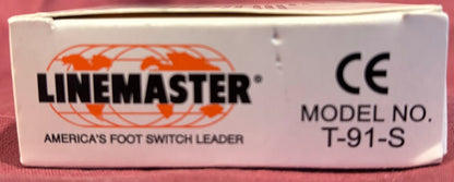 LINEMASTER ®  T-91-S LOW PROFILE FOOT SWITCH