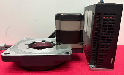 ORIENTAL MOTOR DGM130R-AZAC ROTARY TABLE w/ STEPPING MOTOR DRIVER AZD-AD - PARTS