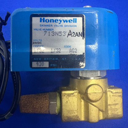 ハネウェル 713N53A2AN スキナーバルブディビジョン 24VDC オリフェイス 1/32 コード AG2 430 PSI