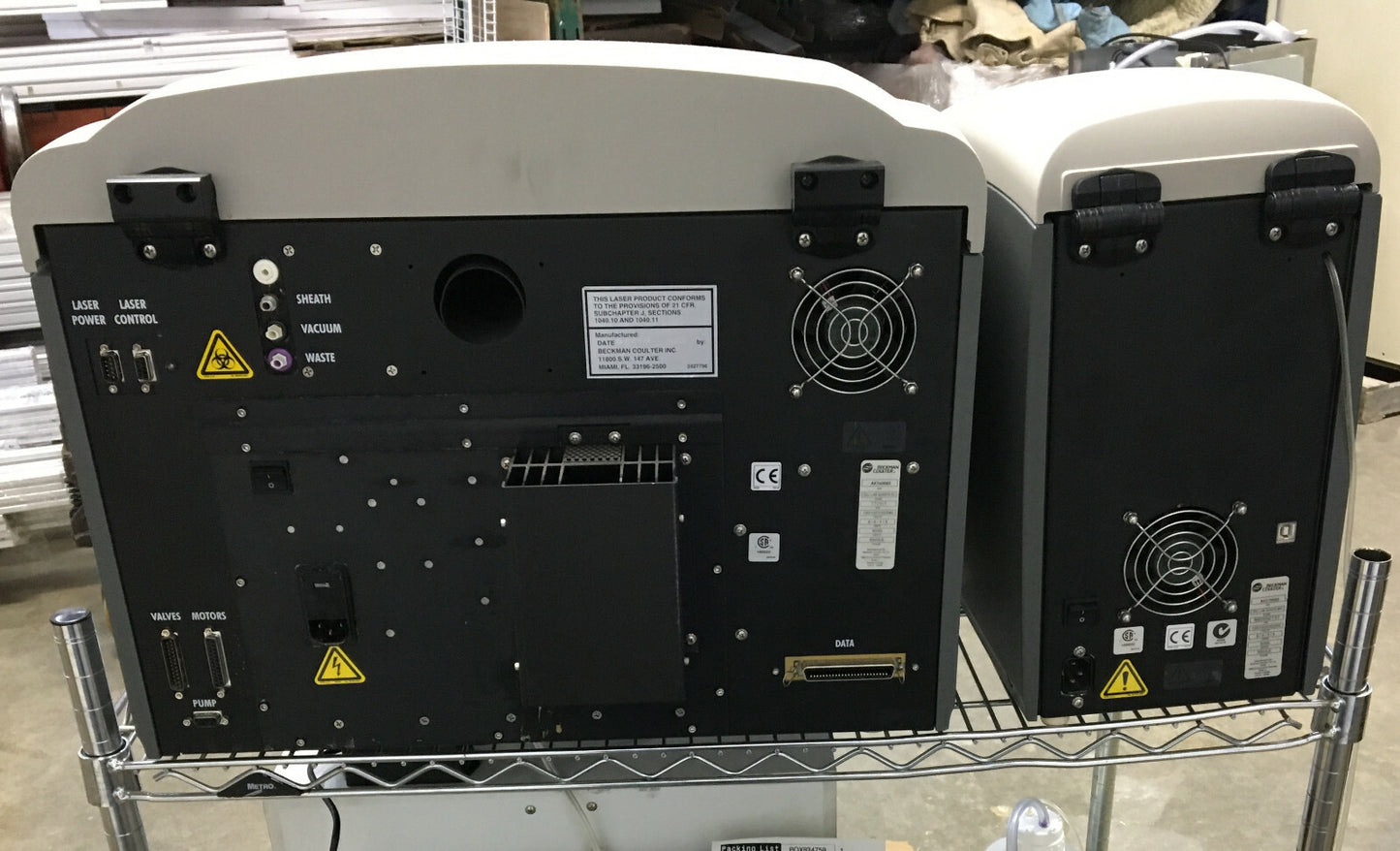 BECKMAN COULTER CELL LAB QUANTA SC 771917 SN AK340060 PER PARTI O RIPARAZIONI