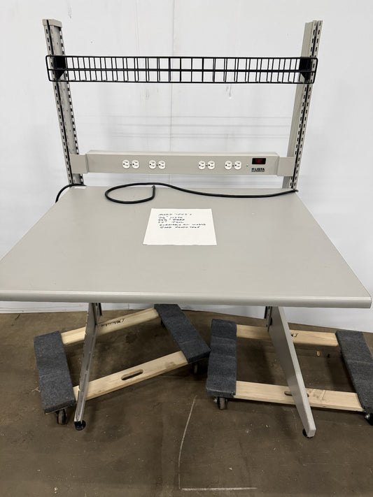 LISTA 36" W X 34 1/2" D X 55" TALL WORKBENCH / TABLE RISERS ELECTRICAL BAR