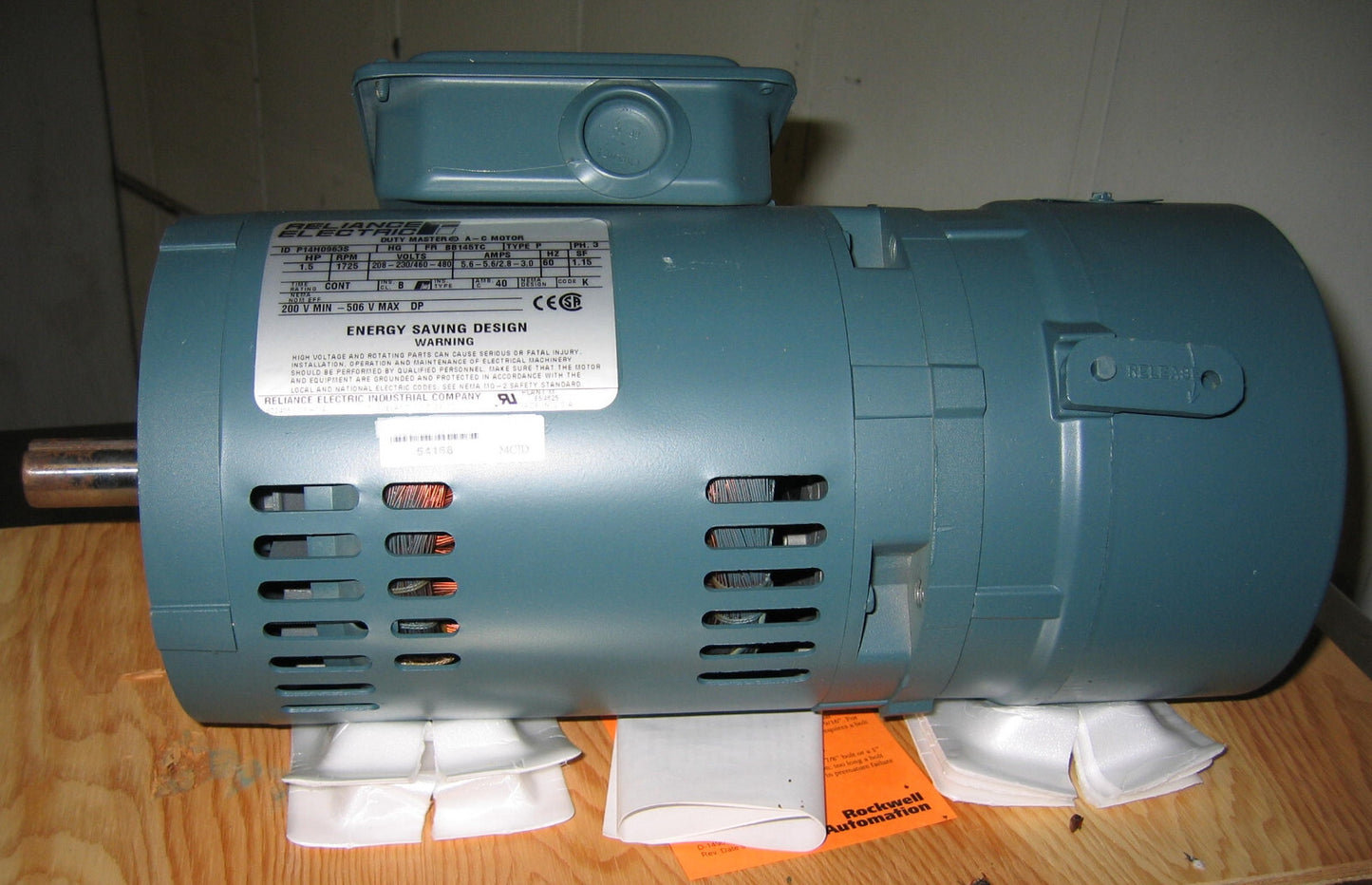 RELIANCE ELECTRIC DUTY MASTER® AC モーター ID: P14H0963S DUTY MASTER® UNIBRAKE 付き