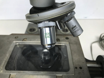 SIMPLEX MULTIPURPOSE MICROSCOPE OPTO-METRIC TOOLS INC FOR PARTS / REPAIR