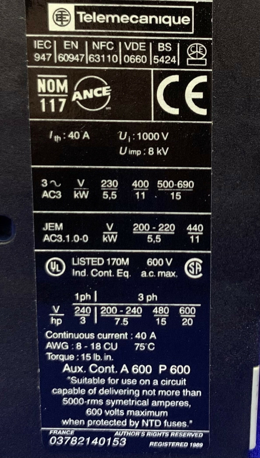 Lotto di 2 Telemecanique (Schneider) LP1-D2501 BD 24V bobina contattore