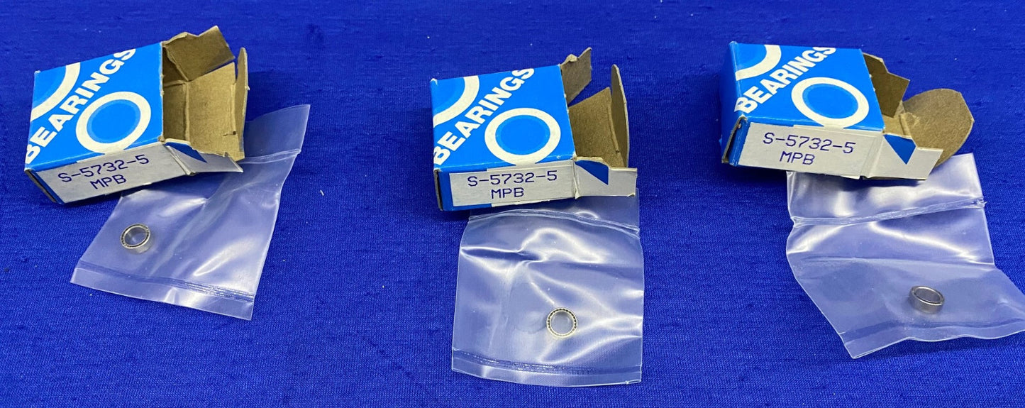1 LOTE CANTIDAD DE 3 - RODAMIENTOS S-5732-5 MPB / S57325 MPB RODAMIENTOS