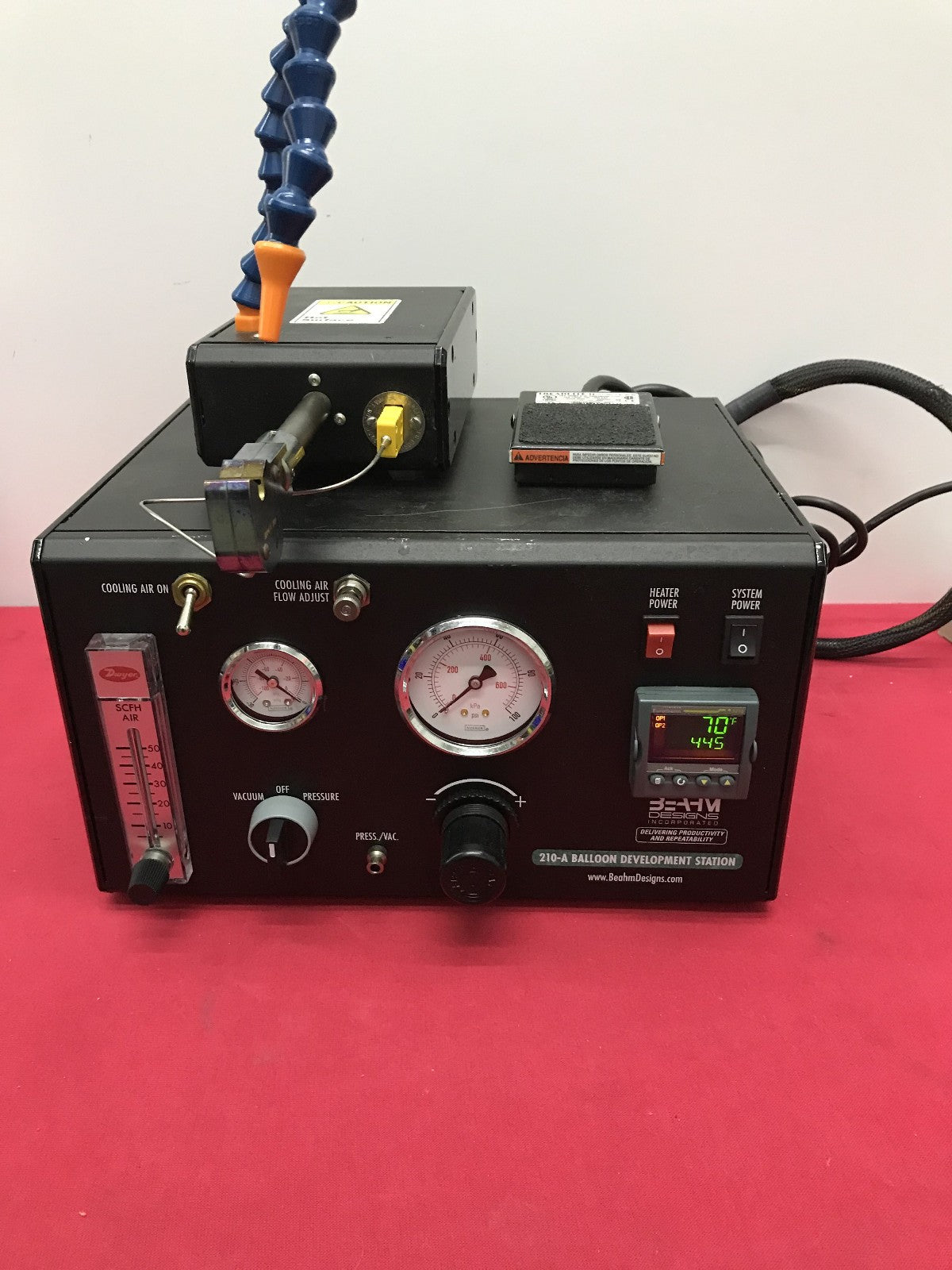 BEAHM DESIGN 210A HOT AIR STATION / HOT AIR BOX / BALLOON DEVELOPMENT STATION
