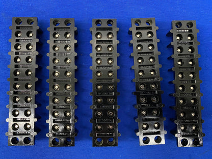 KULKA TERMINAL BLOCK CONNECTOR BARRIER STRIP/BLOCK 8 CIRCUITS - 1 LOT QTY 5