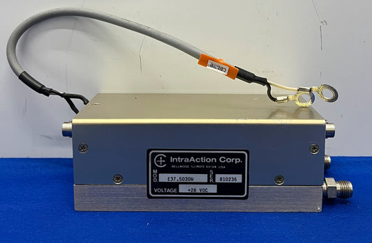 INTRAACTION CORP. E37.5030W MODULATOR VOLTAGE +28 VDC