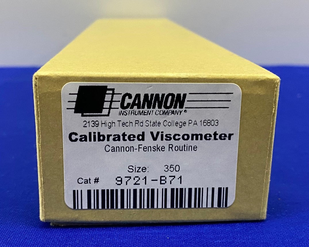 CANNON INSTRUMENT 9721-B71 SIZE 350 CALIBRATED VISCOMETER  NEW OLD STOCK