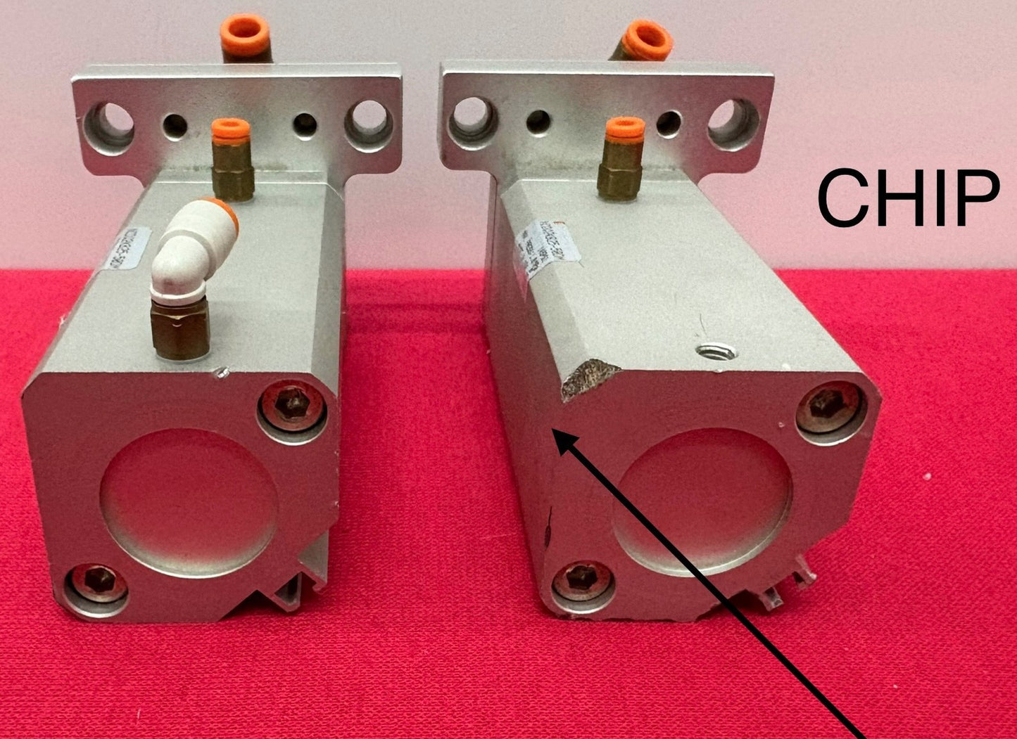 SMC NCDQ2KB25-50DM COMPACT NON-ROTATING DOUBLE-ACTING PNEUMATIC CYLINDER - QTY 2