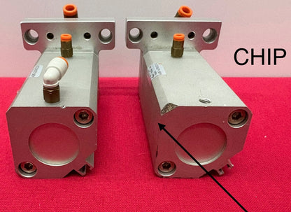 SMC NCDQ2KB25-50DM COMPACT NON-ROTATING DOUBLE-ACTING PNEUMATIC CYLINDER - QTY 2