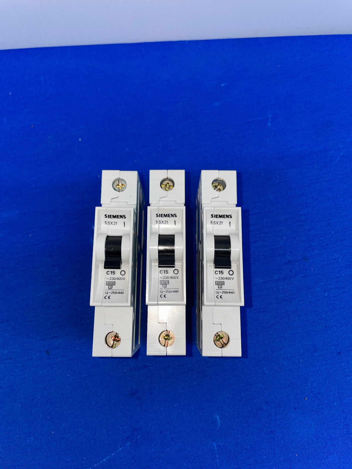 SIEMENS, 5SX21, MINI-LEISTUNGSSCHALTER, VERKAUF ALS 1 LOT, 3 STÜCK