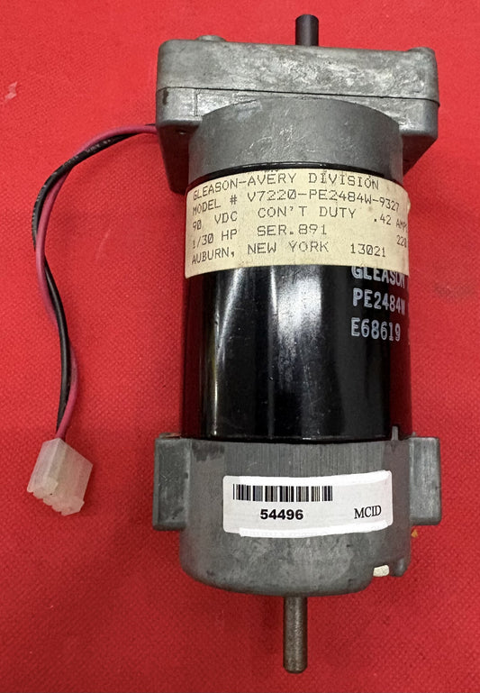 GLEASON-AVERY  V-D.C. GEARMOTOR  V7220-PE2484W-9327 1/30HP 220 RPM