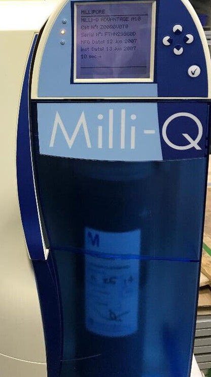 MILILIPORE MILLI-Q A10® TOC Z00Q0V0T0 モニター、電気定格: 100-230V 50/60HZ 16