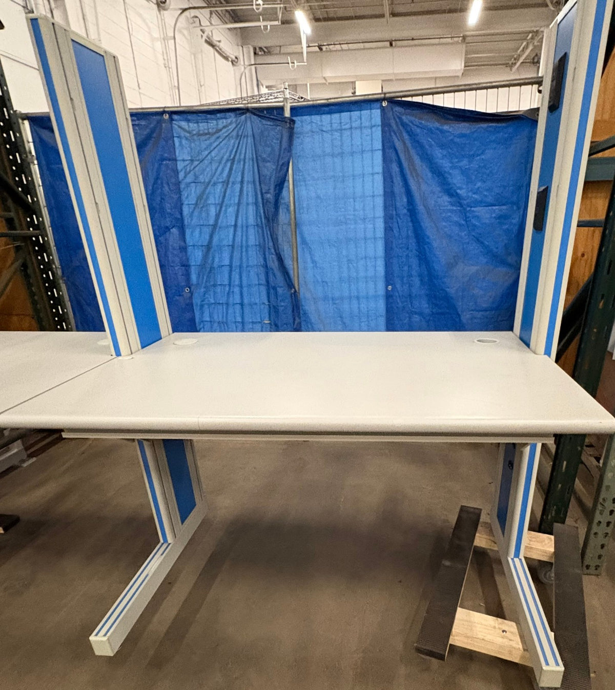 IAC TABLE  30"x 96"x30 1/2" (2 Sections Attached to LEGS) Two table tops