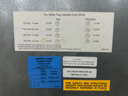 Congélateur THERMO ELECTRON CORPORATION / REVCO ULT2583-9SI-D37. 208/230 V 60 Hz.