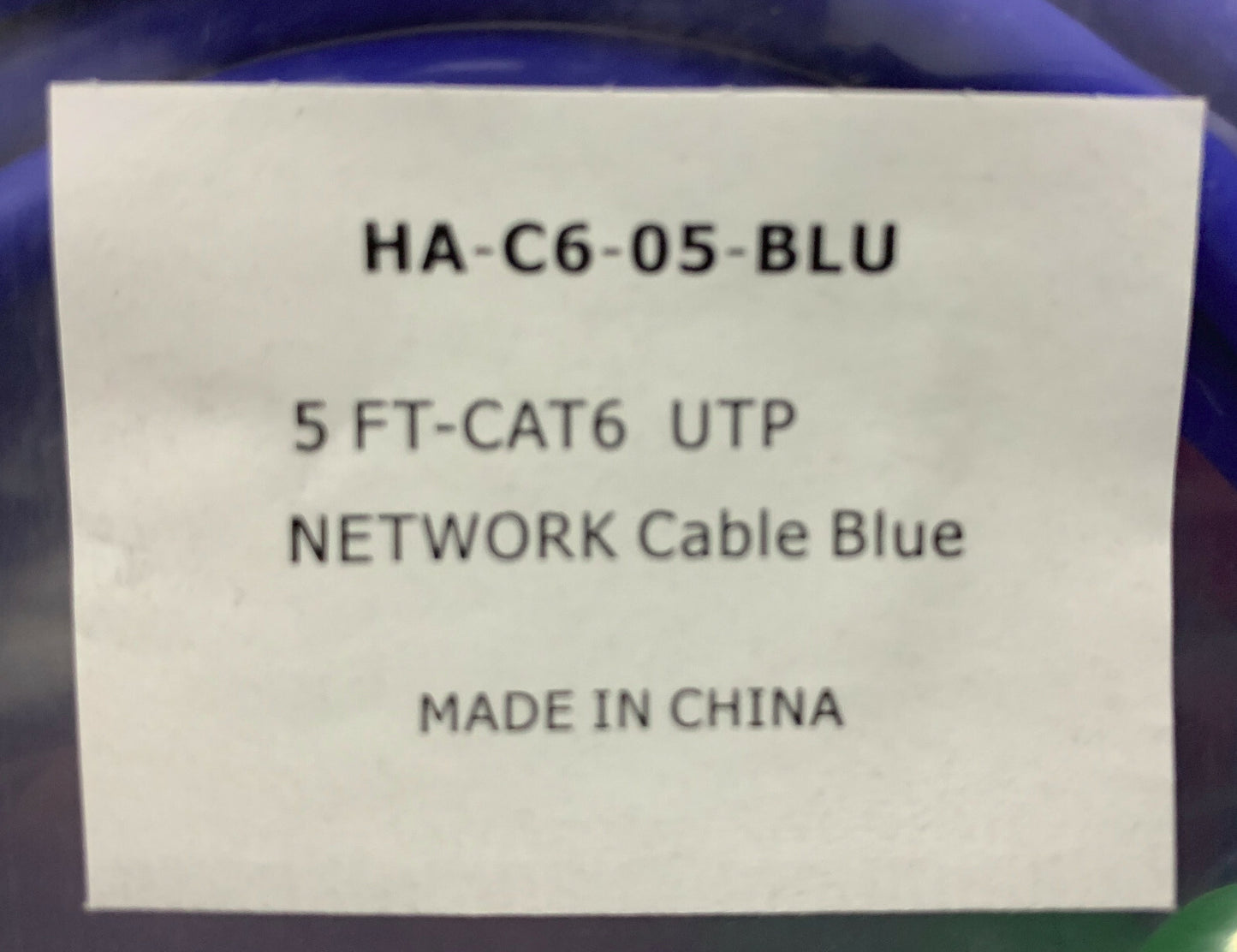 Lot de 20 câbles réseau bleus Cat52e/Cat6UTP - Voir l'annonce pour connaître les quantités et les modèles.
