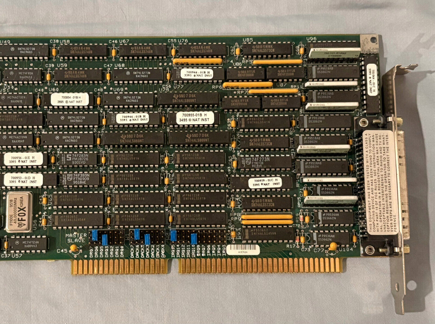 NI NATIONAL INSTRUMENTS AT-MXI INTERFACE BOARD 1993 C37 U57,847264934 3295