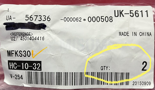 1 paquet de 2 - Bague sans huile MISUMI MFKS30 avec boîtier en alliage de laiton à bride