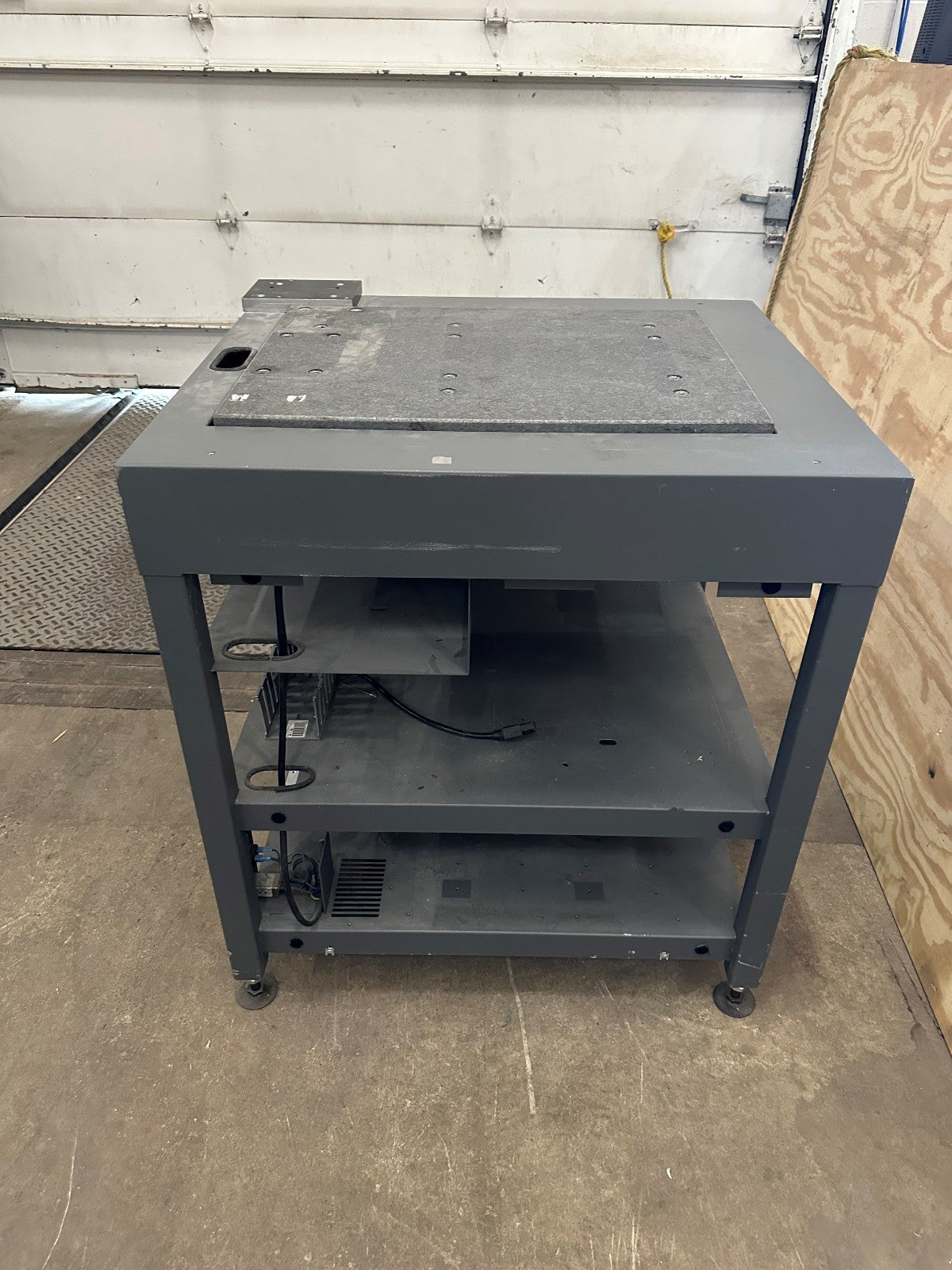 TABLE WITH GRANITE SURFACE TABLE TOP 31" w X 27 1/4" D X 35" H