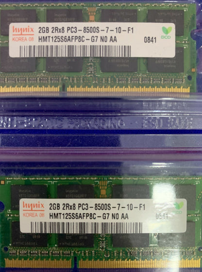 1 PARTIJ VAN 2 - HYNIX 2GB HMT125S6AFP8C-G7
