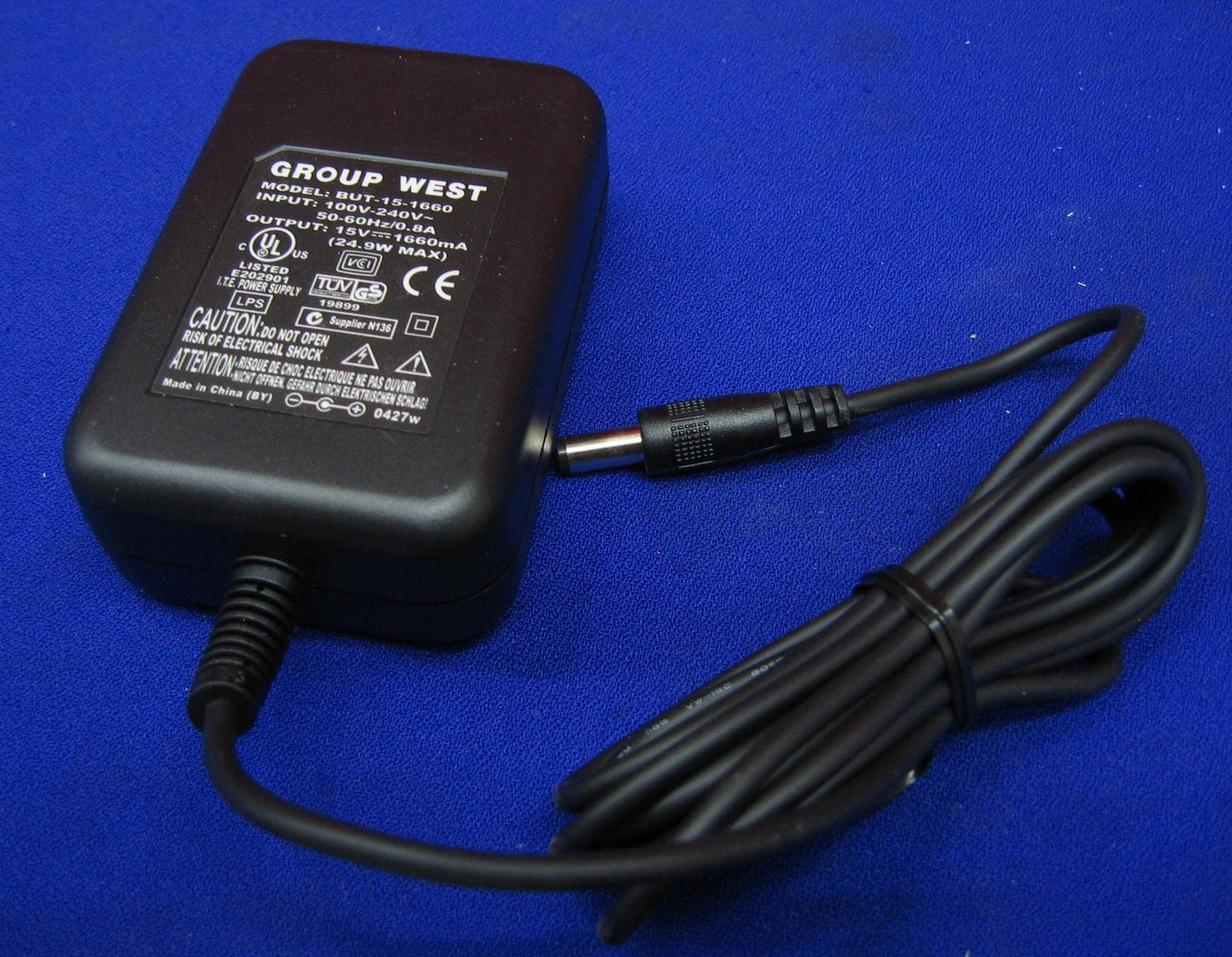 ALIMENTATORE AC BUT-15-1660 15 Volt DC 1660 mA 1,6 A GROUP WEST BUT 420-0050-1000
