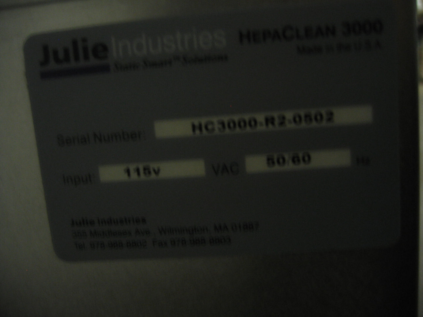 PER RIPARAZIONE PARTI JULIE INDISTRIES STATIC SMART SOLUTIONS MODELLO HELPA CLEAN 3000