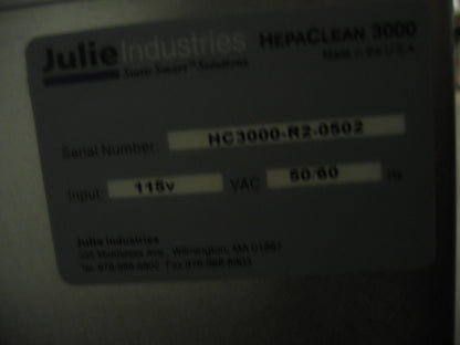 PER RIPARAZIONE PARTI JULIE INDISTRIES STATIC SMART SOLUTIONS MODELLO HELPA CLEAN 3000