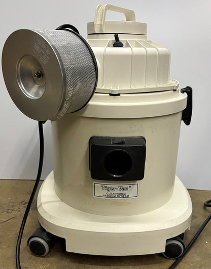 TIGER-VAC CR-1 CLEANROOM VACUUM CLEANER - FILTER DAMAGED BENT - NO ATTACHMENTS