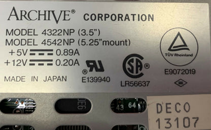 1 Lot Hoeveelheid van 7 - Archief 4322NP 4542NP / 4322NP4542NP Tape Backup Tape Drive 3.5