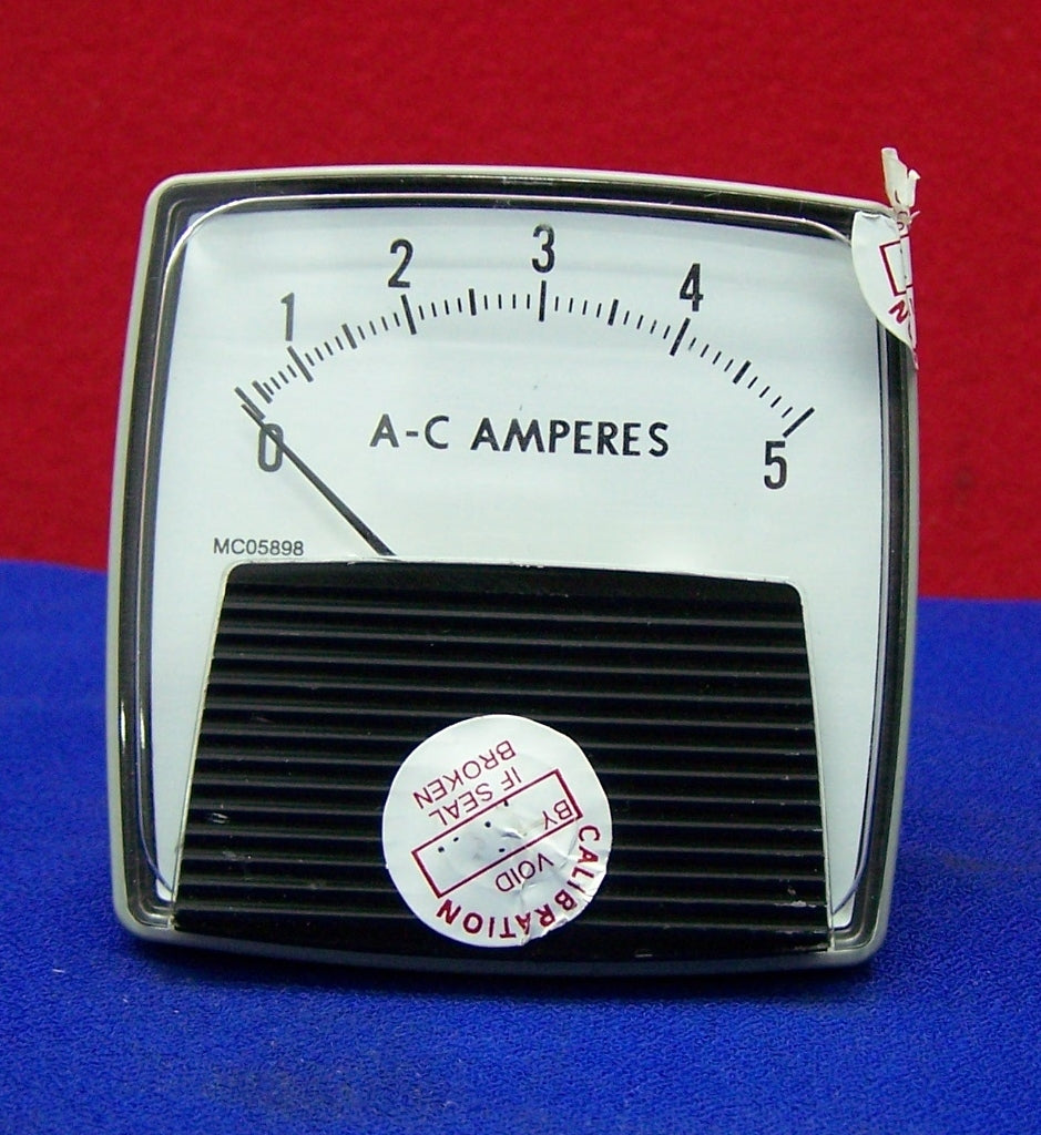 1952-ACA-005 ANALOGE PANEELMETER 1952 BEREIK &amp; SCHAAL 0-5 AC-AMPÈRES (ACA)