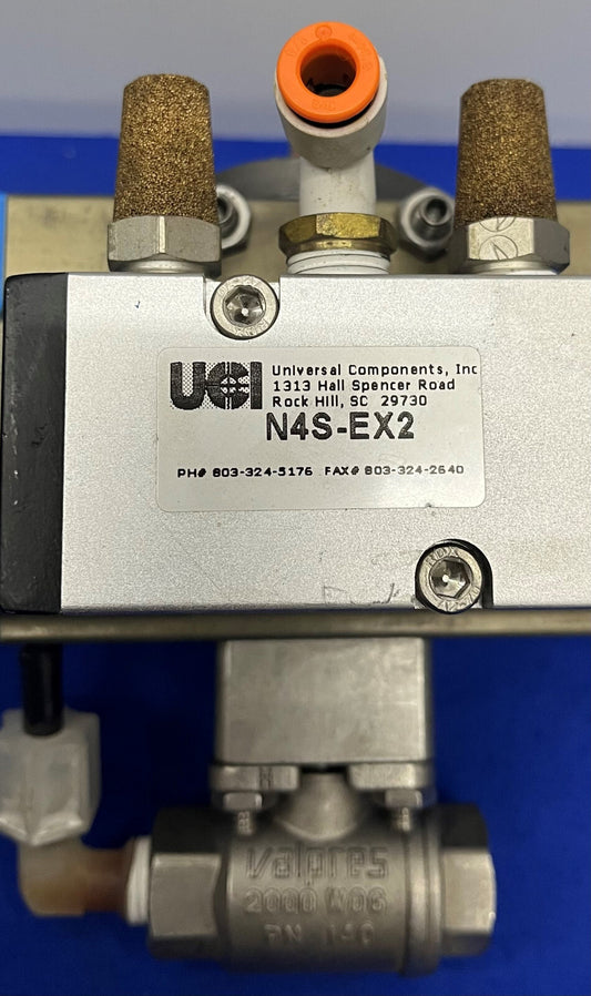 UNIVERSAL COMPONENTS PC/S2S-2EX2 ACTUATED VALVE w/ N4S-EX2 - LOT OF 2