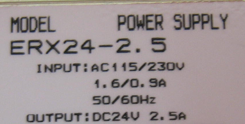 KEPCO ERX24-2.5 NETZTEIL-EINGANG: AC 115/230 V 1,60/0,9 A 50/60 Hz 