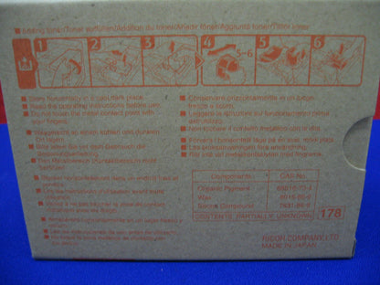 Casete de tóner Ricoh tipo R1, caja amarilla, con sello 751342010, n.º de pieza 888341