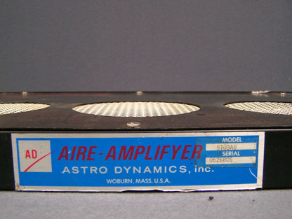 AIR-AMPLIFYER ASTRO-DYNAMICS INC. VENTILATEUR MONTÉ EN RACK MODÈLE 5103AB SN 0626805