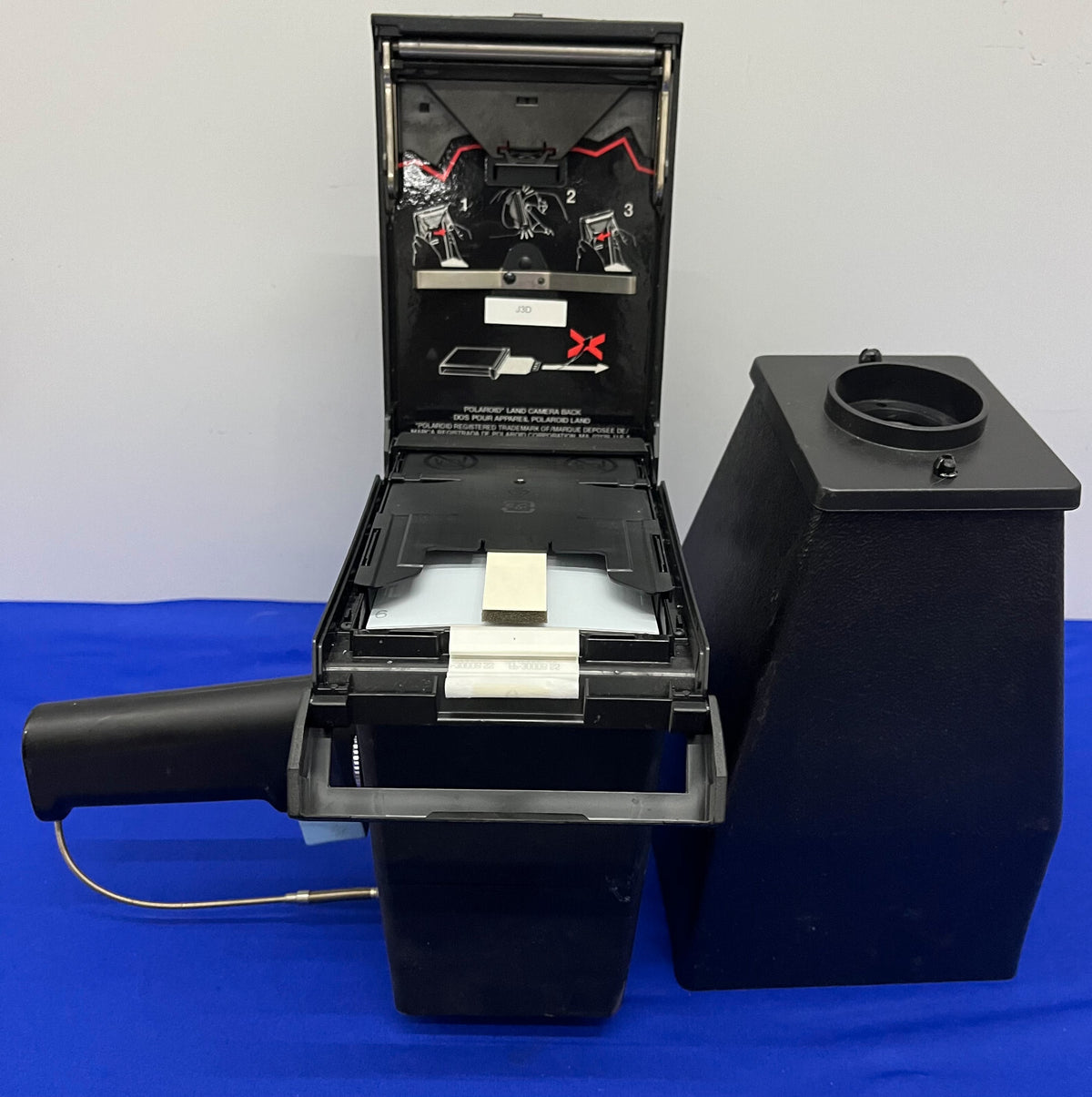 POLAROID GELCAM COPAL RED SHUTTER con paraluce per elettroforesi EP-H7 0,7x 