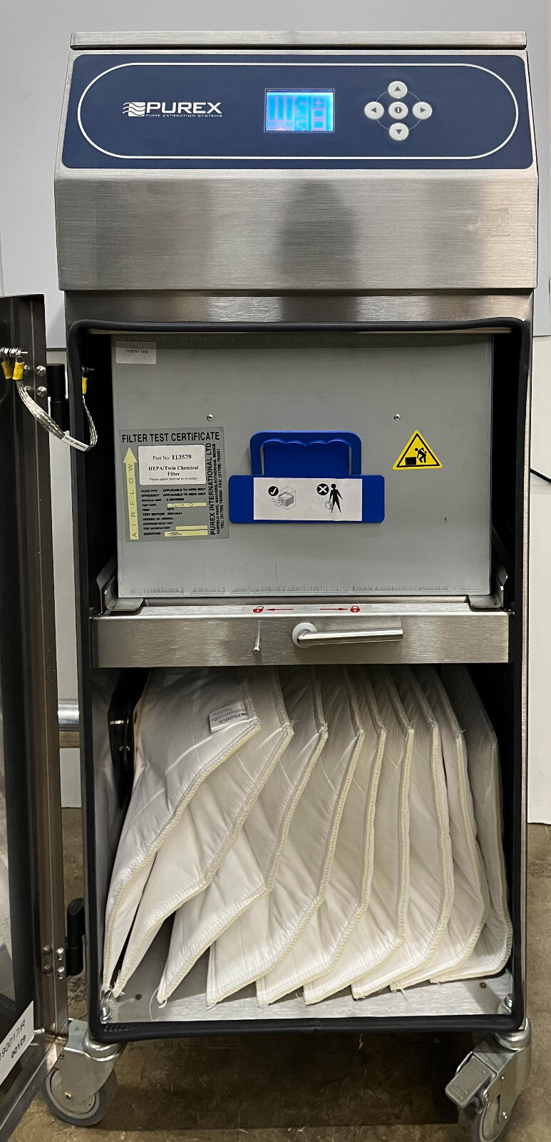 PUREX 0LX2121D 9000 – 200i Rauchabzug – für Teile/Reparatur