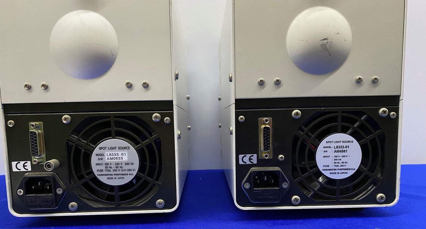 HAMAMATSU PHOTONICS KK LIGHTNINGCURE LC5 / L8333-01 SPOT LIGHT SOURCE 1 LOT OF 2