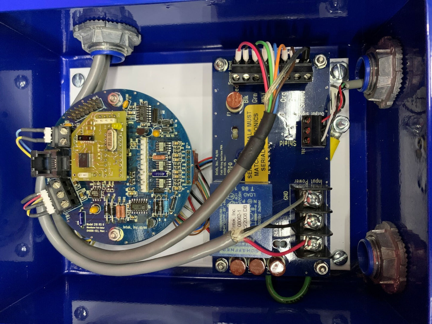 Intek Rheotherm 210R-T-UL1/16(1/4E)-0/10-24V &amp; TUL1/16(1/4E) stroommeter 