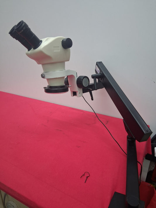 USED MMBT Unit 4 Articulating Arm LED Stereo Microscope 8-50x Magnificaiton