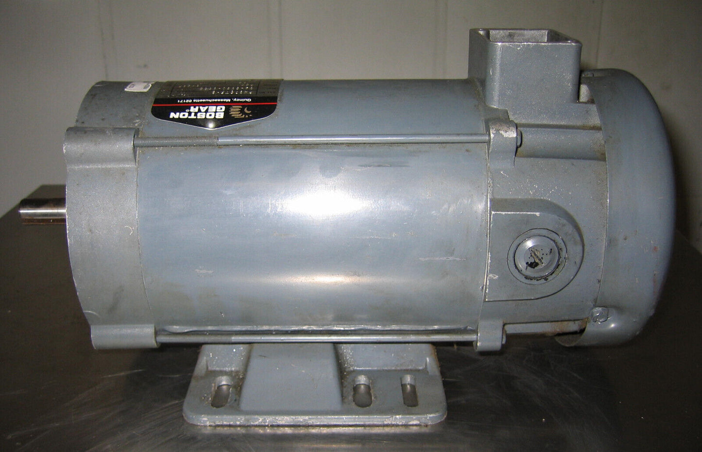 BOSTON GEAR DC MOTOR CAT # PM975TF-B 3/4 HP 90 VOLTS - FOR PARTS/REPAIR