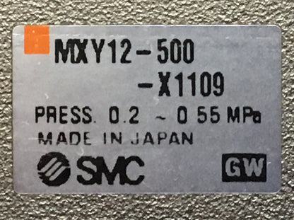 SMC MXY12-500-X1109 スライドテーブルプレス 0.2-0.55MPa
