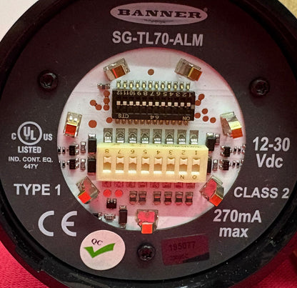 BANNER TL70 LOUD MULTI-TONE AUDIBLE TOWER LIGHT MODULE SG-TL70-ALM 801150
