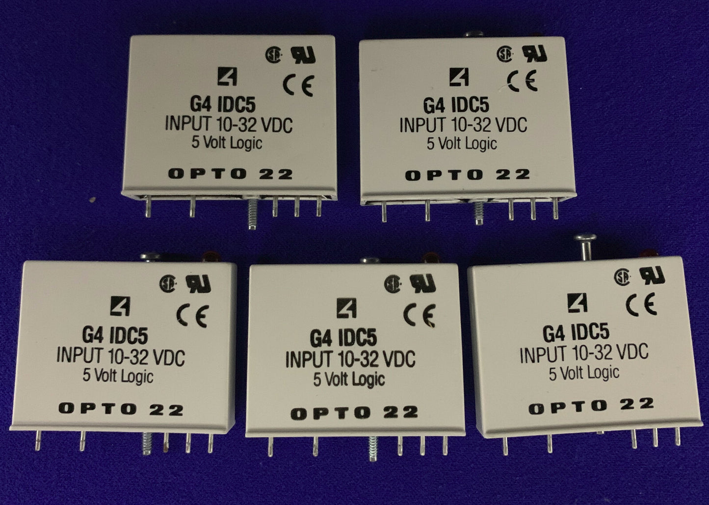 Qté 5 - Modules d'entrée OPTO22 / OPTO 22 GA IDC5 / G4IDC5