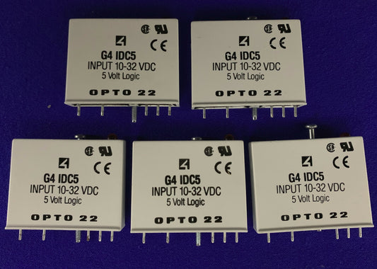 QTY 5 - OPTO22 / OPTO 22   GA IDC5 / G4IDC5 INPUT MODULES