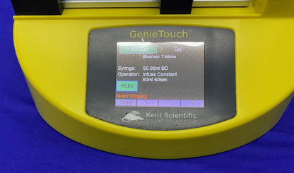 KENT SCIENTIFIC GENIETOUCH ™ INFUSION/WITHDRAWAL DUAL SYRINGE PUMP  PARTS REPAIR