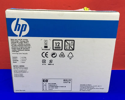 CARTOUCHE D'IMPRESSION LASERJET HP / HEWLETT-PACKARD Q7551XC / Q7551-00905